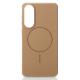 Силиконовый чехол Slim Ring Glamour с поддержкой MagSafe для Samsung S25 Edge desert titanium