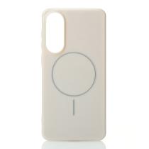 Силиконовый чехол Slim Ring Glamour с поддержкой MagSafe для Samsung S25 Edge natural titanium