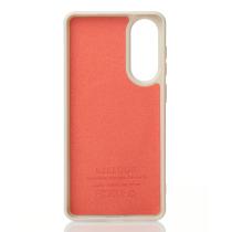 Силиконовый чехол Slim Ring Glamour с поддержкой MagSafe для Samsung S25 Edge natural titanium
