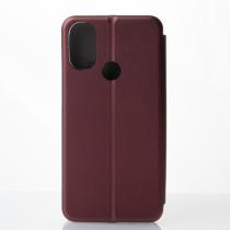 чехол-книга 360 для Motorola E40 STANDARD бордовый