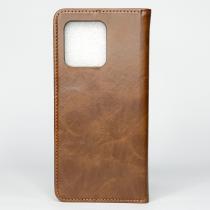 чехол-книга DC ELEGANT для Motorola G86 коричневый