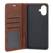 Чохол-книга DC ELEGANT для телефону Samsung A07 коричневий