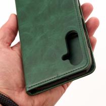 чехол-книга DC ELEGANT для Samsung A25 темно-зеленый