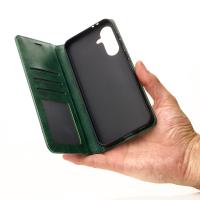 Чохол-книга DC ELEGANT для телефону Samsung A36 темно-зелений