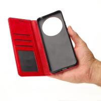 чехол-книга DC ELEGANT для Xiaomi Redmi 14C красный