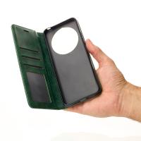 чехол-книга DC ELEGANT для Xiaomi Redmi 14C темно-зеленый