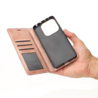 Чохол-книга DC ELEGANT для телефону Xiaomi Redmi Note 14 5G бронзовий