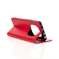 чехол-книга DC ELEGANT для Xiaomi Redmi Note 14 Pro 4G Global красный