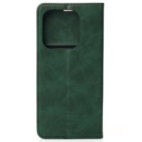 чехол-книга DC ELEGANT для Xiaomi Redmi Note 14 4G (163 mm) темно-зеленый