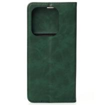 чехол-книга DC ELEGANT для Xiaomi Redmi Note 14 4G (163 mm) темно-зеленый