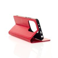 чехол-книга DC ELEGANT для Xiaomi Redmi Note 14 4G (163 mm) красный