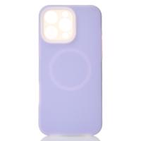 Чехол Liquid Silicone Full с поддержкой MagSafe для iPhone 16 Pro Max violet