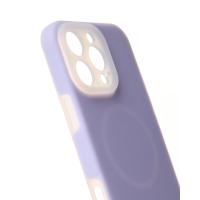 Чехол Liquid Silicone Full с поддержкой MagSafe для iPhone 16 Pro Max violet