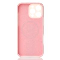 Чехол Liquid Silicone Full с поддержкой MagSafe для iPhone 16 Pro pink
