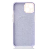 Чехол Liquid Silicone Full с поддержкой MagSafe для iPhone 13 violet