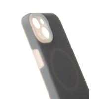 Чехол Liquid Silicone Full с поддержкой MagSafe для iPhone 13 stone gray