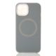 Чехол Liquid Silicone Full с поддержкой MagSafe для iPhone 15 stone gray
