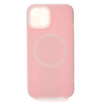 Чехол Liquid Silicone Full с поддержкой MagSafe для iPhone 13 pink