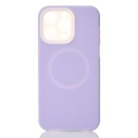 Чехол Liquid Silicone Full с поддержкой MagSafe для iPhone 13 Pro Max violet