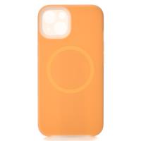 Чехол Liquid Silicone Full с поддержкой MagSafe для iPhone 13 orange