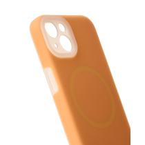 Чехол Liquid Silicone Full с поддержкой MagSafe для iPhone 13 orange