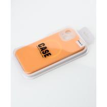 Чехол Liquid Silicone Full с поддержкой MagSafe для iPhone 13 orange