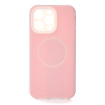 Чехол Liquid Silicone Full с поддержкой MagSafe для iPhone 14 Pro Max pink