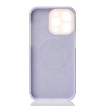 Чехол Liquid Silicone Full с поддержкой MagSafe для iPhone 14 Pro Max violet