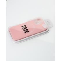 Чехол Liquid Silicone Full с поддержкой MagSafe для iPhone 14 pink
