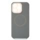 Чехол Liquid Silicone Full с поддержкой MagSafe для iPhone 15 Pro stone gray