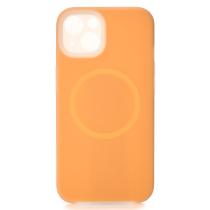 Чехол Liquid Silicone Full с поддержкой MagSafe для iPhone 15 orange