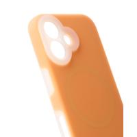 Чехол Liquid Silicone Full с поддержкой MagSafe для iPhone 16 orange