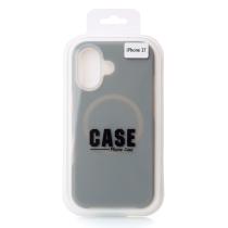 Чехол Liquid Silicone Full с поддержкой MagSafe для iPhone 17 stone gray