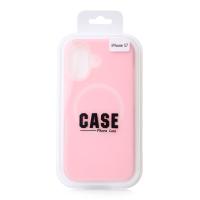 Чехол Liquid Silicone Full с поддержкой MagSafe для iPhone 17 pink
