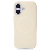 Чехол Liquid Silicone Full с поддержкой MagSafe для iPhone 17 cream
