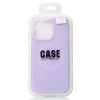 Чехол Liquid Silicone Full с поддержкой MagSafe для iPhone 14 Pro Max violet