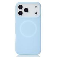 Чехол Liquid Silicone Full с поддержкой MagSafe для iPhone 17 Pro Max blue fog