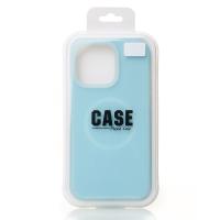 Чехол Liquid Silicone Full с поддержкой MagSafe для iPhone 15 Pro blue fog