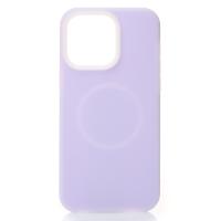Чехол Liquid Silicone Full с поддержкой MagSafe для iPhone 15 Pro violet