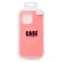 Чехол Liquid Silicone Full с поддержкой MagSafe для iPhone 15 Pro Max pink