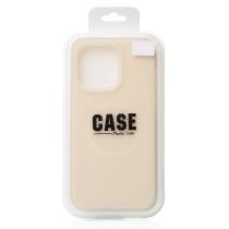 Чехол Liquid Silicone Full с поддержкой MagSafe для iPhone 15 cream