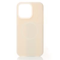 Чехол Liquid Silicone Full с поддержкой MagSafe для iPhone 15 cream
