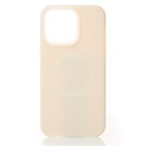 Чехол Liquid Silicone Full с поддержкой MagSafe для iPhone 15 cream