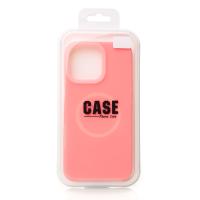Чехол Liquid Silicone Full с поддержкой MagSafe для iPhone 16 Pro pink