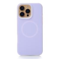 Чехол Liquid Silicone Full с поддержкой MagSafe для iPhone 16 Pro violet