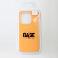 Чехол Liquid Silicone Full с поддержкой MagSafe для iPhone 15 Pro orange