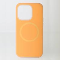 Чехол Liquid Silicone Full с поддержкой MagSafe для iPhone 15 Pro orange