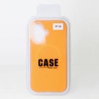 Чехол Liquid Silicone Full с поддержкой MagSafe для iPhone 16 orange
