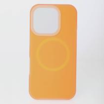 Чехол Liquid Silicone Full с поддержкой MagSafe для iPhone 16 Pro Max orange