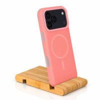 Чехол Liquid Silicone Full с поддержкой MagSafe для iPhone 18 Pro Max pink